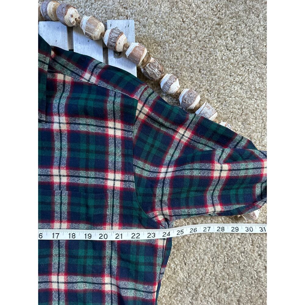 Pendleton Plaid Flannel Wool Button Down Shirt - image 6